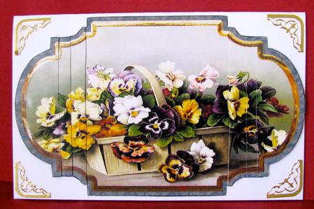 Basket of Pansies by Christine Pagan