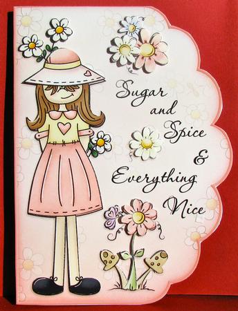 Sugar and Spice - Scalloped Edge Card by Christine Pagan