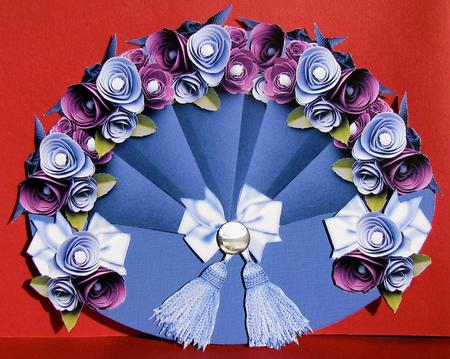 Lavender Wobble Fan Card by Christine Pagan