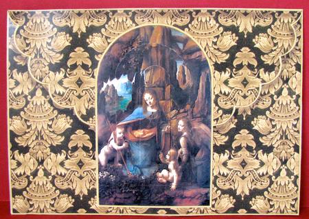 Religious Scalloped Edge Envelope Card with Pyramage by Christine Pagan