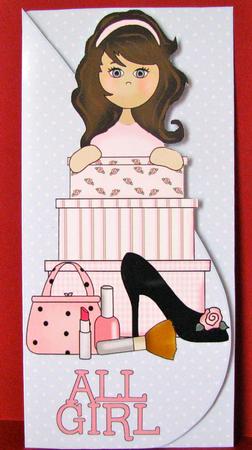 All Girl-tear Drop Card by Christine Pagan