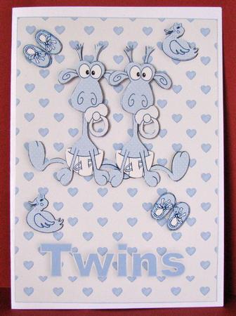 Twin Boy Girrafes by Christine Pagan
