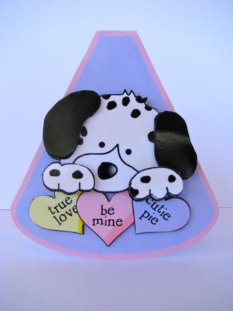 Valentines Dalmation Wobble Card by Christine Pagan