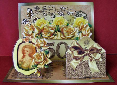 Pop & Slot - Golden Rose Award - 50th Wedding by Christine Pagan