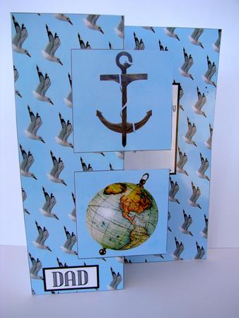 Nautical Card 2 for Dad, Birthday, Fathers Day by Christine Pagan