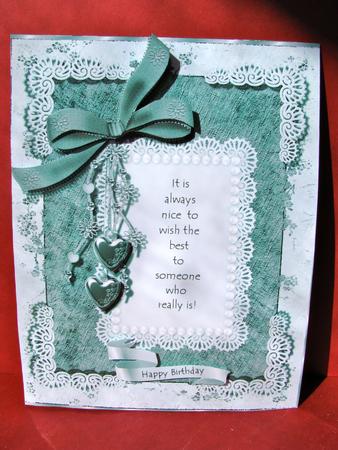 Lace & Best Wishes Green Topper by Christine Pagan
