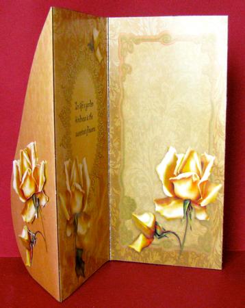 Gold Rose Teardrop by Christine Pagan