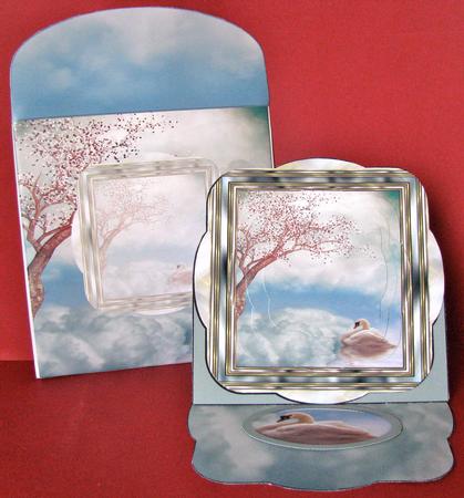 Swan and Blossom Tree Easel Kit by Christine Pagan