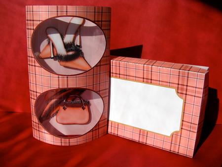 Brown Shoe Pillow Card by Christine Pagan