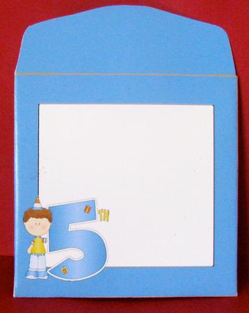 5th Birthday Matching Envy for Easel Card by Christine Pagan
