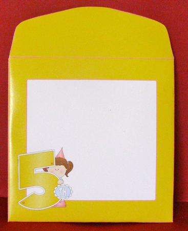 5th Birthday (2) Matching Envy for Easel Card by Christine Pagan