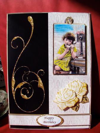 On the Telephone with Lace by Christine Pagan