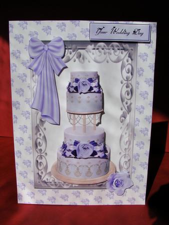 Wedding Cake in Silver Frame by Christine Pagan