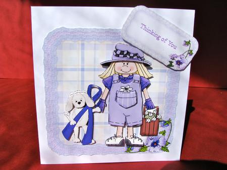 Lacy Framed Gardener by Christine Pagan