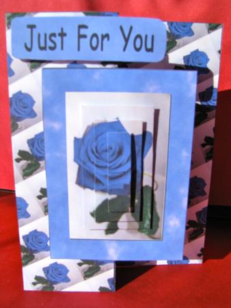 Blue Moon Foldback Card by Christine Pagan