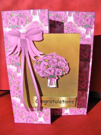 Pink Rose Wedding Foldback by Christine Pagan