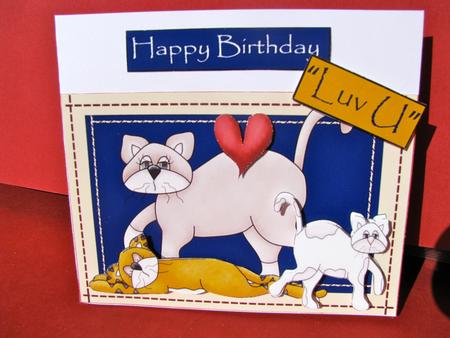 Luv Cats 2 Up by Christine Pagan