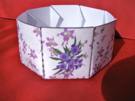 Floral Hexagon Box by Christine Pagan