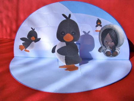 Penguin and Eskimo Pop-up by Christine Pagan