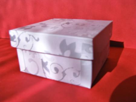 Silver Metallic Floral Embossed Background Paper by Christine Pagan
