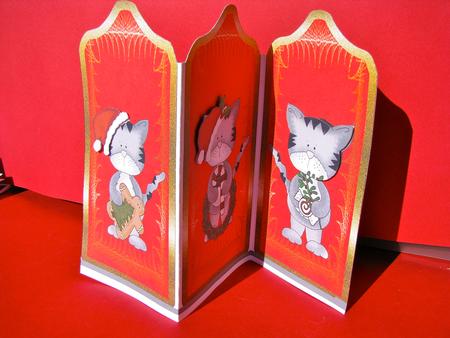 Three Christmas Kittens by Christine Pagan