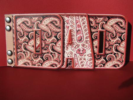 Dad Paisley Word Book, Dad's Birthday by Christine Pagan