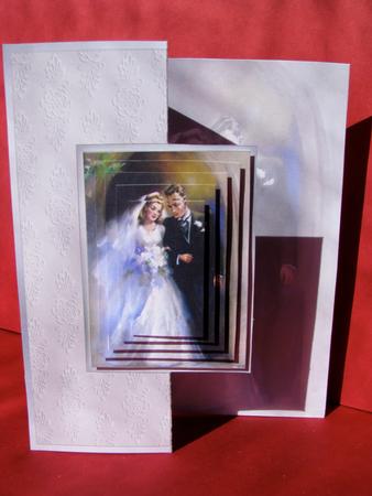 On Your Wedding Day - Foldback Card with Pyramid by Christine Pagan