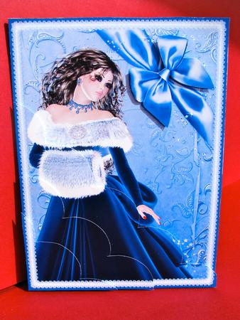 Winter Holiday Beauty - Scalloped Corner Stacker by Christine Pagan