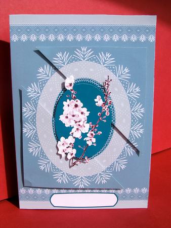 Cherry in Blossom with Lace Pyramid in Green by Christine Pagan