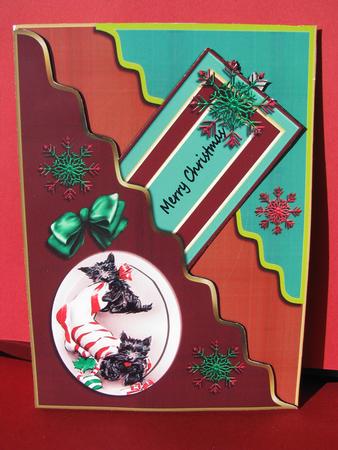 Scotties at Christmas by Christine Pagan