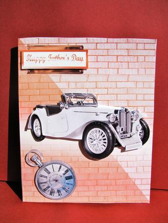 White Vintage Motor Car by Christine Pagan