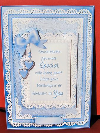 A5 Greetings, Lace and Pearls Quick Card with Pyramage by Christine Pagan