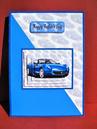 Blue Sports Car by Christine Pagan
