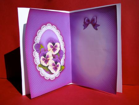 Pansy, Lace and Pearls Matching Insert A5 Portrait by Christine Pagan