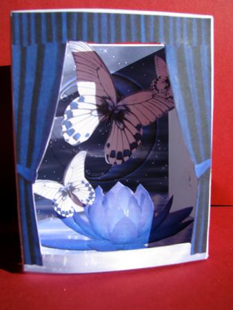 Midnight Flutter Theatre Card by Christine Pagan