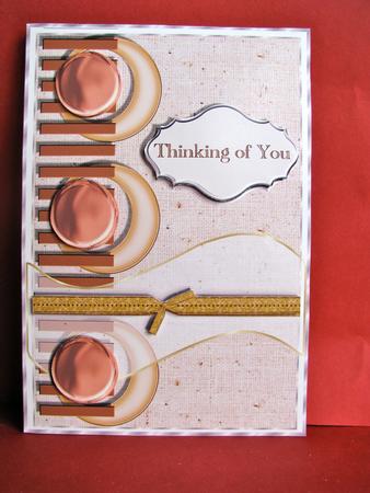 Abstract Layers of Sentiments Card Topper by Christine Pagan
