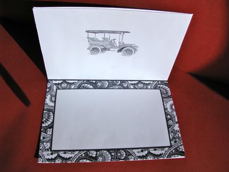 Vintage Car Dad Matching A5 Insert Sheet by Christine Pagan