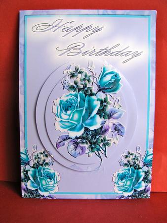 Embossed Rose Card by Christine Pagan