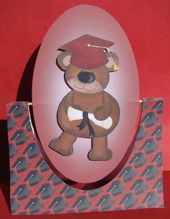 Graduation Bear Red by Christine Pagan