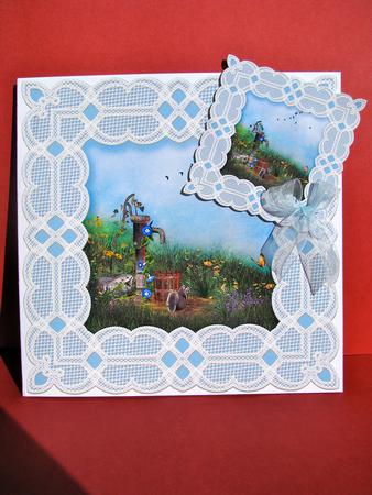 Squirrel in the Garden Toppers by Christine Pagan