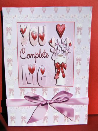 You Complete Me Cardfront by Christine Pagan