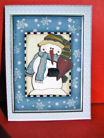 Snowman with a Heart by Christine Pagan