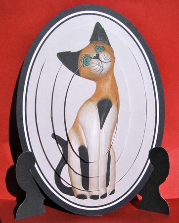 Ruled by a Cat Pyramid by Christine Pagan