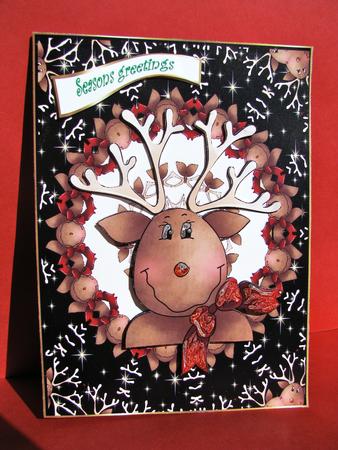 Happy Reindeer by Christine Pagan