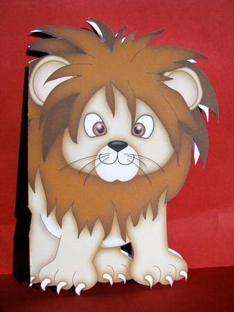 Lion Shaped Quick Card by Christine Pagan