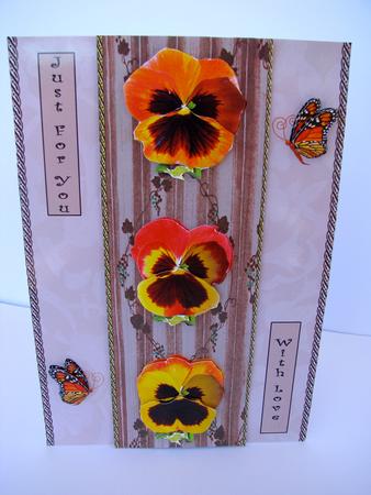 A Trio of Yellow Pansies by Christine Pagan