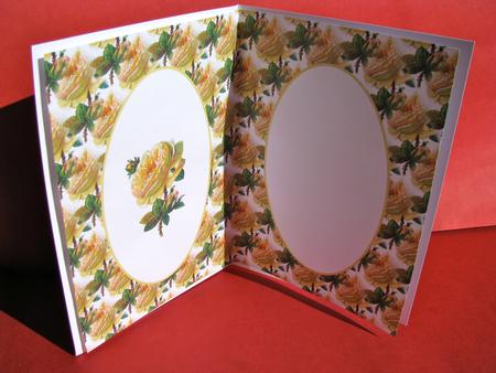 Yellow Vintage Rose Insert by Christine Pagan