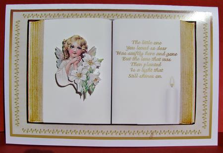 Lost Angel Step by Step Book Card Front by Christine Pagan