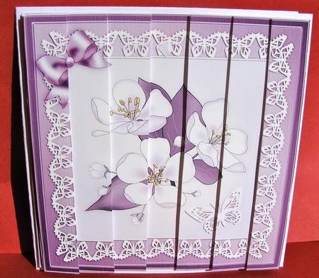 Apple Blossom Quick Card with Side Stacker Topper by Christine Pagan