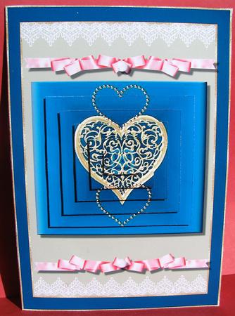 Romance of the Heart Card Topper by Christine Pagan
